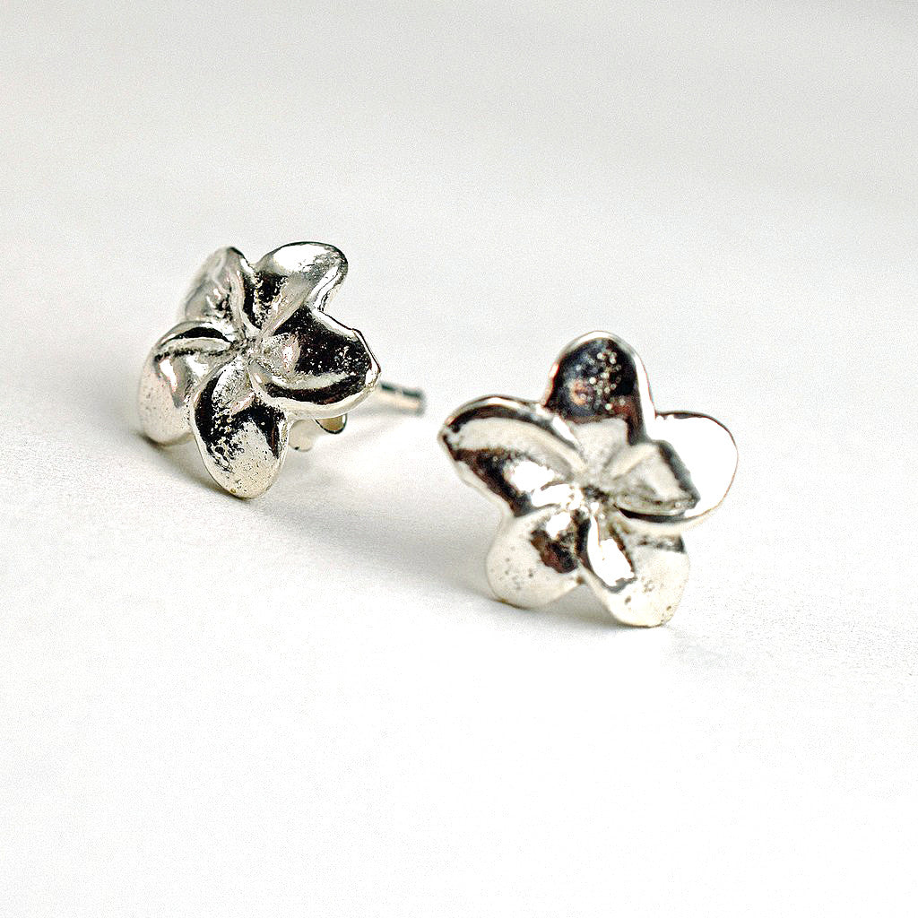 925 Sterling Silver Blossom Stud Earrings